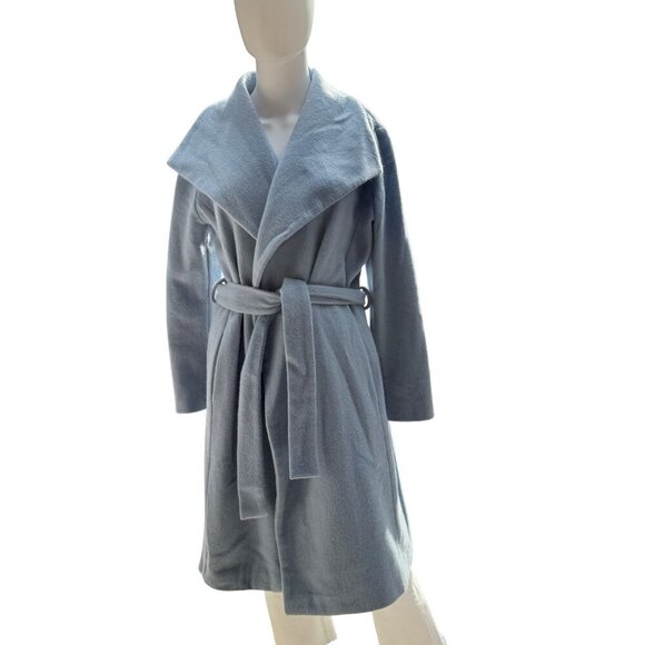 Flo Atelier Wool Blend Belted Coat Size L - Picture 5 of 8